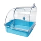 thumbnail image 5 of Caja de Baño para pájaros para mascotas, bañera colgante para loros enjaulados, para s y pájaros pequeños Azul claro, 5 of 8