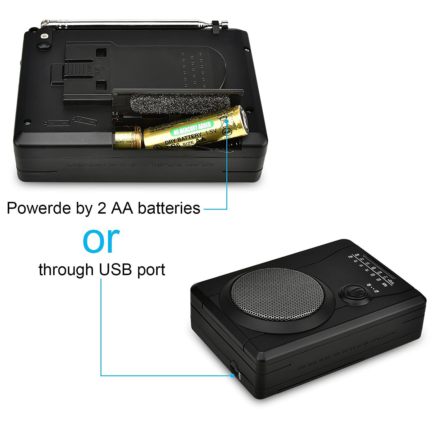 Radio Recording Cassette Tape to Digital MP3 Converter DIGITNOW USB Cassette Player Personal Audio Recorder Built-in Speaker 