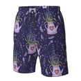 thumbnail image 6 of Uemuo Lavender Flowers Pattern Men's Swim Trunks Hawaiian Beach Bathing Suit Swimsuits Beach Quick-Dry Shorts with Pockets-X-Large, 6 of 9