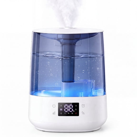 Humidifiers for Bedroom, 6L Top Fill 40H & 24dB Quiet Runtime for Large Room, Cool Mist Ultrasonic Smart Humidifier with Humidity Sensor, Night Light for Home, Baby, Nursery, Plants