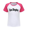 thumbnail image 3 of LUOGENLI Tops for Girls 8-9 Boys and Girls Us City Print Raglan Short Sleeve T Shirt Tops for Girls 14-16 Summer Tops for Girls 12-14 Tank 13-14 Years, 3 of 3