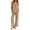 Khaki, variant on Pajama Sets for Women 2 Piece Ruffle Square Neck Tank Top and Wide Leg Pants Cute Beach Vacation Casual Home Lounge Sleepwear