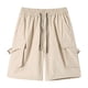 thumbnail image 1 of pstuiky Pantalones cortos para hombre, Pantalones cortos de verano para hombre, informales y cómodos, con bolsillo y cintura elástica y cordón ajustable. Pantalones cortos de baloncesto, 1 of 8