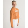 thumbnail image 3 of Glow up Gear Orange Women's Cropped Hoodie, 3 of 8