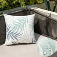 thumbnail image 1 of CaiYueKe Throw Pillow Covers Outdoor Waterproof Cozy Graceful Fan-Shaped Leaves Decorative Cushion Cases for Garden Patio Tent Balcony Couch Sofa 18 X 18 Inches, 1 of 8