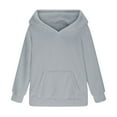 thumbnail image 5 of EnJoCho Girls Fleece Hoodie - Sher𝗉a Fuzzy Hooded Long Sleeve Pullover Sweatshirt with Pockets for Kids 4-15 Years Winter Casual Outerwear, 5 of 8