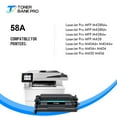 thumbnail image 4 of CF258A Toner Cartridge 58A Black (NO-chip) Compatible for HP 58A 58X CF258A CF258X for HP LaserJet Pro M404 M404n M404dn M404dw LaserJet MFP M428 M428dw M428fdn M428fdw M430f Printer Ink（2-PACK）, 4 of 12