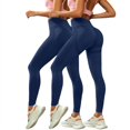 thumbnail image 2 of jiaxiM 2 Pack Workout Leggings for Women Slimming High Waisted Seamless Yoga Fitness Sport Trousers Soft Active Leggings Tummy Control Pants for Yoga Running & Daily Wear, 2 of 7