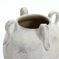 thumbnail image 7 of LuxenHome Multi Gray and White Terracotta 11-Inch Tall Vase with Handles, 7 of 7