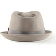 thumbnail image 6 of NANAHuang Men's Wool Felt Winter Hat Short Brim Fedora Hat, 6 of 8