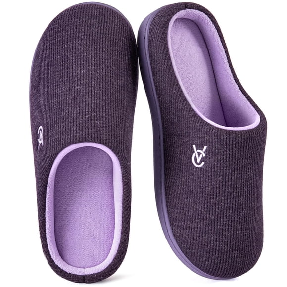 Pantuflas VeraCosy Bicolor con Espuma de Memoria Antideslizantes Lilas