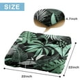 thumbnail image 7 of Tropical Plant Floor Pillow&nbsp;– 22x22 Inch Large Cushion, Dutch Velvet, Jungle Leaves Pattern (Bold & Natural), 7 of 7