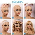 thumbnail image 2 of No-Slip Wig Grip Band Transparent Silicone Wig Band Comfort Head Hair Band Extra Hold Wig Headband Adjustable Women Hair Wig Band(Light brown), 2 of 12