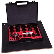 27-Piece Allpax 1302 Hollow Punch Kit, Knurled Grip Type, Steel
