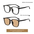 thumbnail image 2 of Gafas de miopía que cambian de color para mujer TR90 de color té frío, montura grande, estilo coreano, modernas y antiazules para hombres, 2 of 4