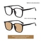 thumbnail image 2 of Gafas de miopía que cambian de color para mujer TR90 de color té frío, montura grande, estilo coreano, modernas y antiazules para hombres, 2 of 5