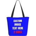 thumbnail image 3 of Custom Tote Bag With Logo Photo, Custom Bag, Personalized Shopping Bags Reusable Grocery Bags Bulk For Work Travel Gifts, 3 of 8
