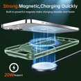 thumbnail image 2 of for iPhone 14 Case [Not Yellowing] [Military Grade Protection] [No.1 Strong Magnets] Magnetic Metal Matte Built-in Compatible with MagSafe Stand Case 6.1 inch 2022, Alpine Green, 2 of 12