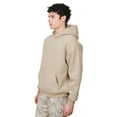 thumbnail image 3 of Brooklyn Cloth Men's Heavy Weight Pullover Hoodie, Drop Shoulder, Casual Wear, Olive Gray, Medium, 3 of 4