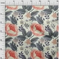 thumbnail image 3 of oneOone Cotton Jersey Red Fabric Floral Sewing Craft Projects Fabric Prints By Yard 58 Inch Wide, 3 of 4