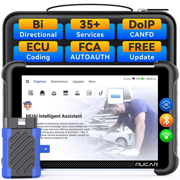 Herramienta de diagnóstico MUCAR 892BT Escáner OBD2 asistido por IA Android