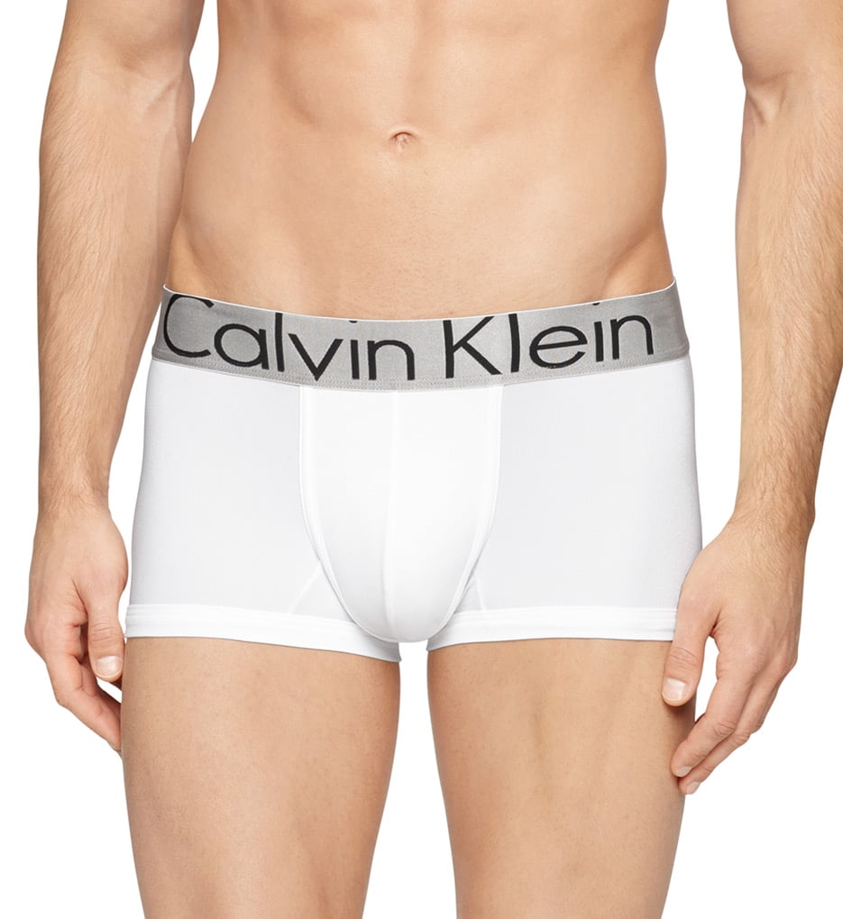Calvin Klein NEW White Mens Size Small S Low Rise Boxer Brief Underwear 