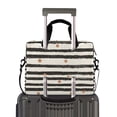 thumbnail image 2 of FORMRS 16" Laptop Bag Carrying Sleeve Case with Handle Travel Shoulder Briefcase, Black Stripes, 2 of 8