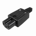 thumbnail image 3 of 4X Negro IEC320 C15 Conector Adaptador de Potencia Enchufe de Salida Hembra AC 250V 10A, 3 of 4