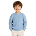 thumbnail image 6 of Kiijoy Casual Athletic Sweatshirt for Boys Solid Knit Crewneck Pullover, Orange, Sizes 4-14, 6 of 8
