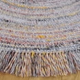 thumbnail image 3 of SAFAVIEH Renewal Donelle Solid Area Rug, Orange/Grey, 3' x 3' Round, 3 of 7