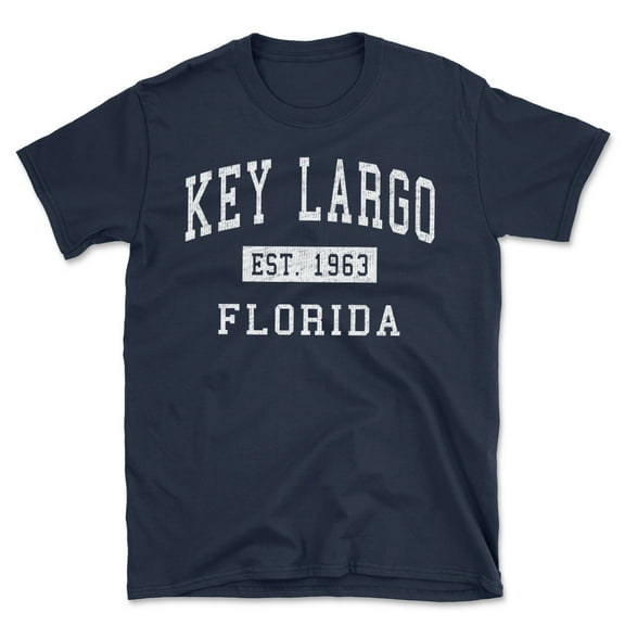 Key Largo Florida Classic Established Men's Cotton T-Shirt