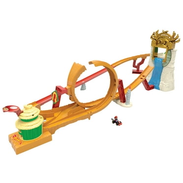Hot Wheels The Super Mario Bros. Movie Jungle Kingdom Raceway Playset, 17.01 in