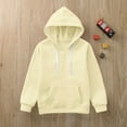thumbnail image 5 of Kids Hoodies for Boys Girls Boys Hooded Sweatshirt Winter Warm Lined Top with Long Sleeve Comfortable Casual Outerwear for Kids 5-6 Years Beige, 5 of 6