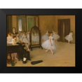 thumbnail image 2 of Degas, Edgar 24x19 Black Modern Framed Museum Art Print Titled - The Dancing Class, 2 of 5