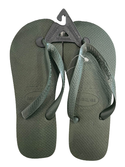 Havaianas Unisex Adult Top Flip Flop Green Olive Sandals 8M/9-10W US/39 BR