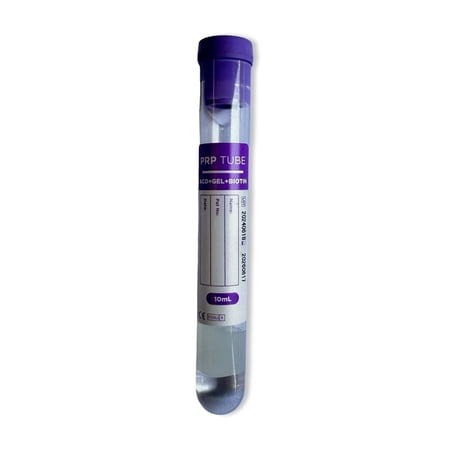 4 Tubes PRP Platelet-Rich Plasma 10mL Tubes (Purple)