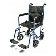 Everest & Jennings Transport Wheelchair, Lightweight & Foldable Transfer Chair, 19" Seat, Silver