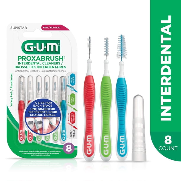ProShampoo & ProRinse 4Lセット GUM® Proxabrush® Variety Pack - 3 Ultra Tight, 4 Tight, and 1 Wide