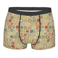 thumbnail image 4 of Goofa Retro Geometry Printed Men's Boxer Briefs Underwear, Moisture-Wicking Underwear, Trunk,Soft and Breathable Cotton Underwear-XX-Large, 4 of 9