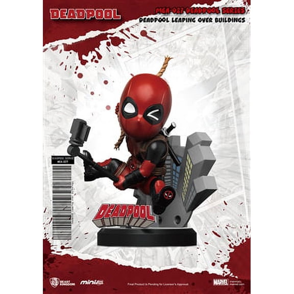 Beast Kingdom Mini Egg Attack Deadpool Series - Leaping Over Buildings