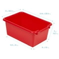 thumbnail image 2 of ECR4Kids Scoop Front Multipurpose Storage Bins, Cubby Compatible, 25-Piece - Assorted, 2 of 6