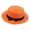 Z19-Orange, variant on XINPING Women's Bow Straw Boater Sun Hat, Packable Breathable Wide Brim Beach Vacation Hat with Bow Band for Casual Summer Wear and Travel