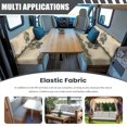 thumbnail image 3 of Uorisanigo Mandala RV Dinette Cushions CoverDog Paw Print Camper Cushion Covers - 1 Backrest & 1 Bench Cover Dinette Cushion Covers, Stretch Couch Slipcovers for RV Camper Sofa, 3 of 7
