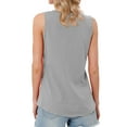 thumbnail image 4 of Nlife Women Sleeveless Criss Cross V Neck Casual Tank Top Basic Summer Outfits, 4 of 5