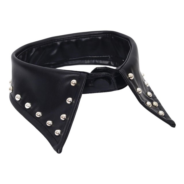 Gargantilla gótica punk con volantes falsos para ropa, blusas, prendas de vestir, suéteres y fiestas. Estilo B