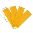 thumbnail image 4 of Oleegame 2PC Tin Foil Roll Cake Scraper Pattern Cream Scraper Set DIY Baking Tools Plastic Cream Scraper Set Baking Accessories Yellow, 4 of 4