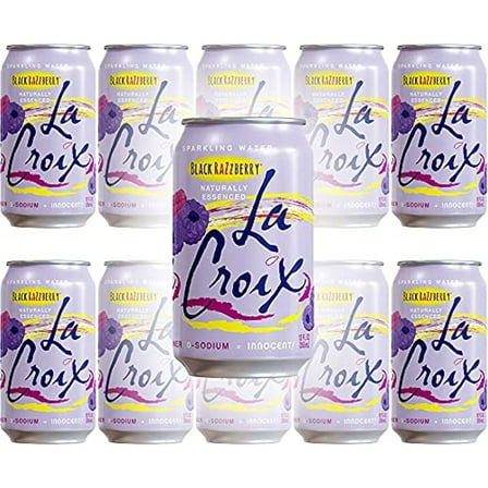 La Croix Black Razzberry Sparkling Water, 12Oz (Pack Of 10, Total Of 120Oz)