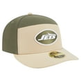 thumbnail image 3 of Men's New Era Light Beige/Olive New York Jets Two-Tone Color Pack Split Panel 59FIFTY Fitted Hat, 3 of 5
