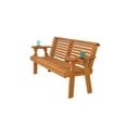 thumbnail image 6 of Amish Casual Heavy Duty Roll Back Outdoor Bench (5-foot, Unfinished), 6 of 10
