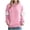 Pink, variant on Womens Funny Halloween Outfits Cute Hoodie Ghost Printed Long Sleeve Hooded Drawstring Sweatshirt Pullover Tops (M, Black)